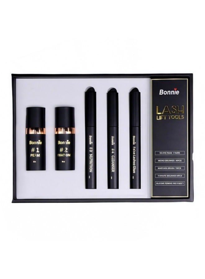 Bonnie Lash Lift Kit Complete Set – DIY Lash Perm with Glue, Cleanser, Nourishing Solutions & Tools, Easy Application for Long-Lasting Results - Image 2