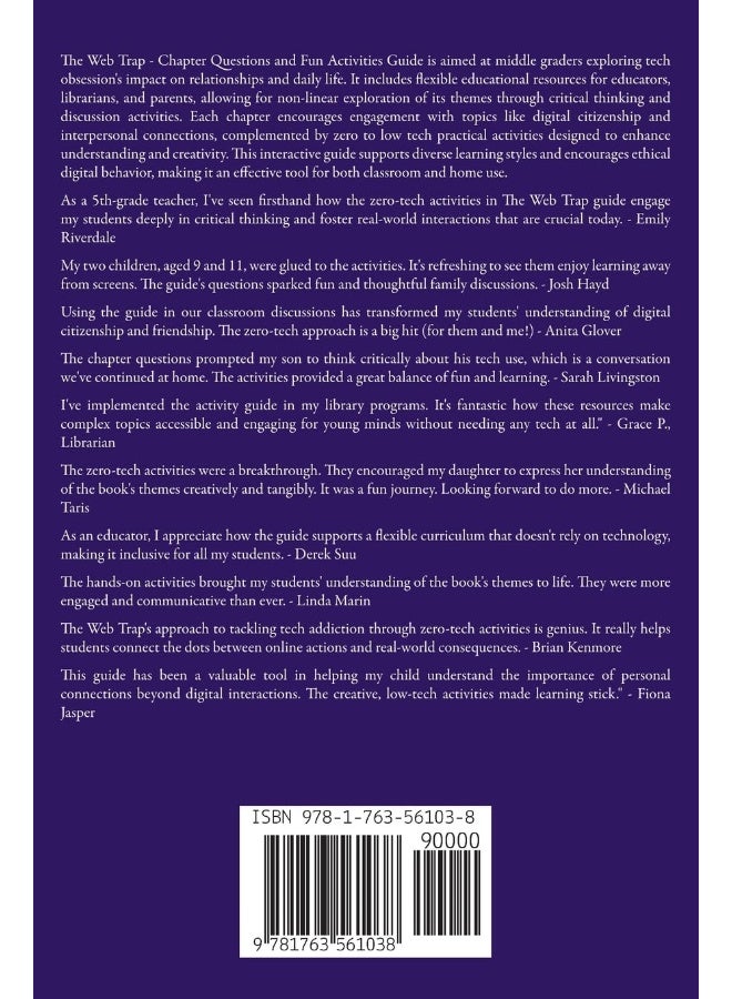 The Web Trap - Chapter Questions and Fun Learning Activities Guide (1) - Image 2