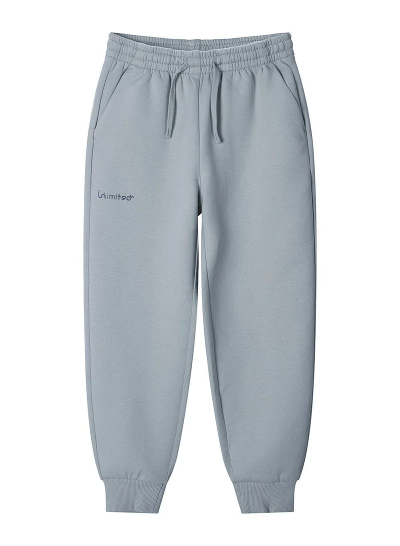 GIORDANO Kids’ Cotton Blend Interlock Elastic Waist Soft Knit Joggers