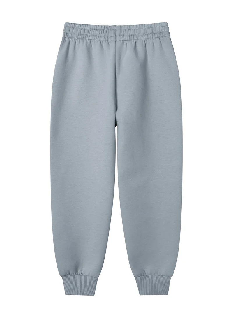 GIORDANO Kids’ Cotton Blend Interlock Elastic Waist Soft Knit Joggers