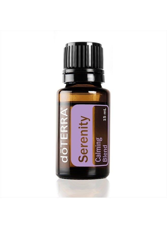 doTERRA - Serenity Essential Oil Restful Blend - Promotes Relaxation and Restful Sleep Environment, Lessens Feelings of Tension and Calms Emotions; For Diffusion or Topical Use - 15 mL - Image 1