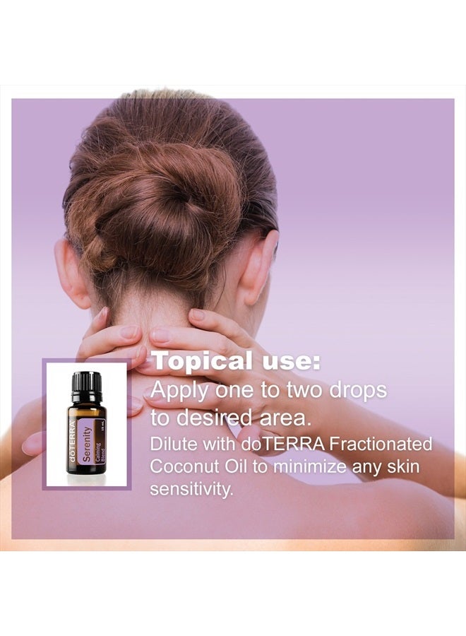 doTERRA - Serenity Essential Oil Restful Blend - Promotes Relaxation and Restful Sleep Environment, Lessens Feelings of Tension and Calms Emotions; For Diffusion or Topical Use - 15 mL - Image 5