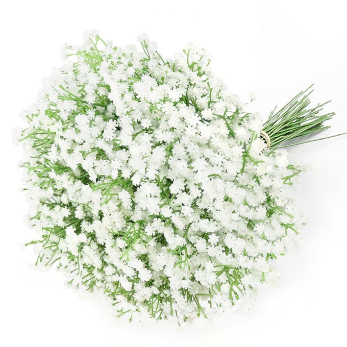 30 PCS Babys Breath Artificial Flowers Fake Babys Breath Flowers Artificial Bulk White Gypsophila Bouquets Real Touch Faux Flowers for Wedding Floral Arrangement Party Home Decoration