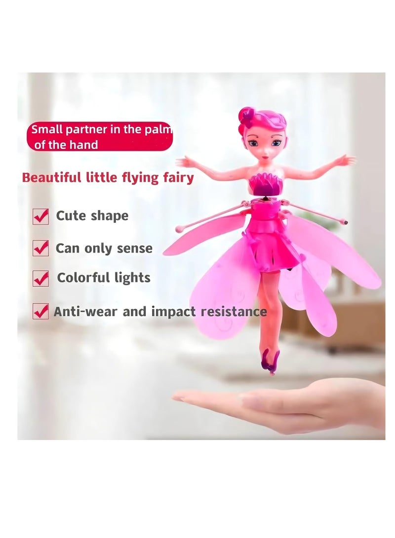 MAGIC VAULT دمية الأميرة الجنية الطائرة، دمية طائرة تعمل بالتحكم عن بعد بالأشعة تحت الحمراء - دمية الجنية الطائرة مع الضوء، للأطفال والفتيات - Image 5