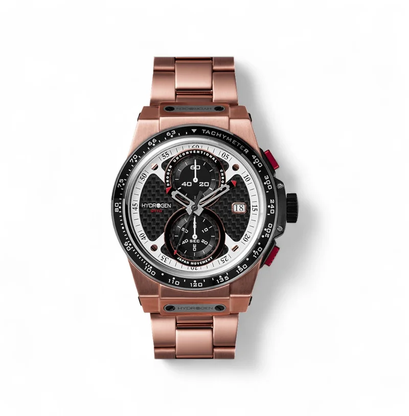Hydrogren Otto Chrono Rose Gold Link Watch