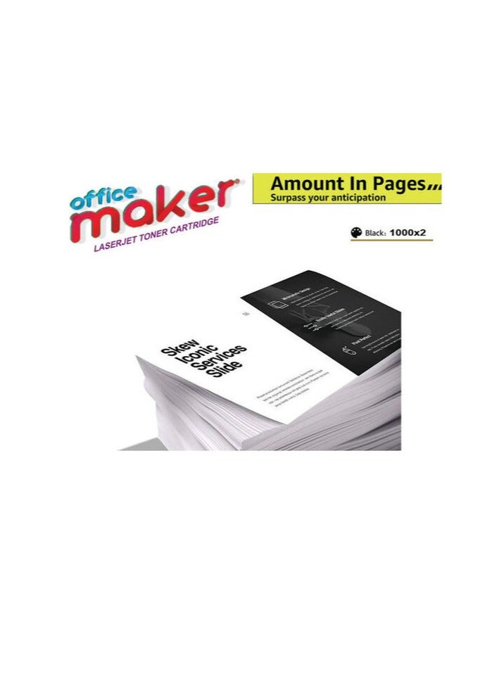 Office Maker 2-Piece Toner Cartridge Set For HP Laserjet Pro M15 M16 MFP M28 M29a M29w Printer Black  - Image 4