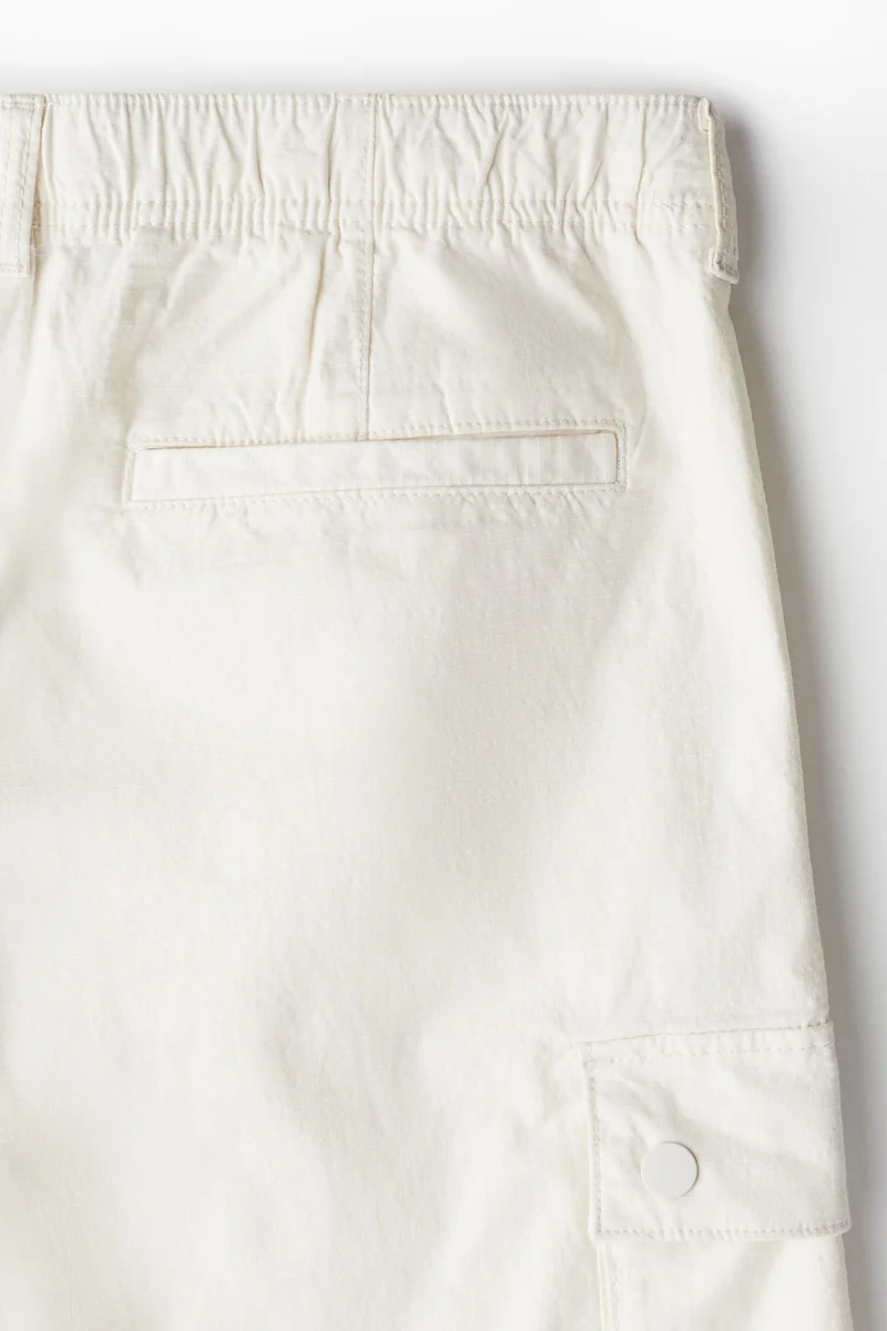 H&M Slim Fit Ripstop Cargo Trousers