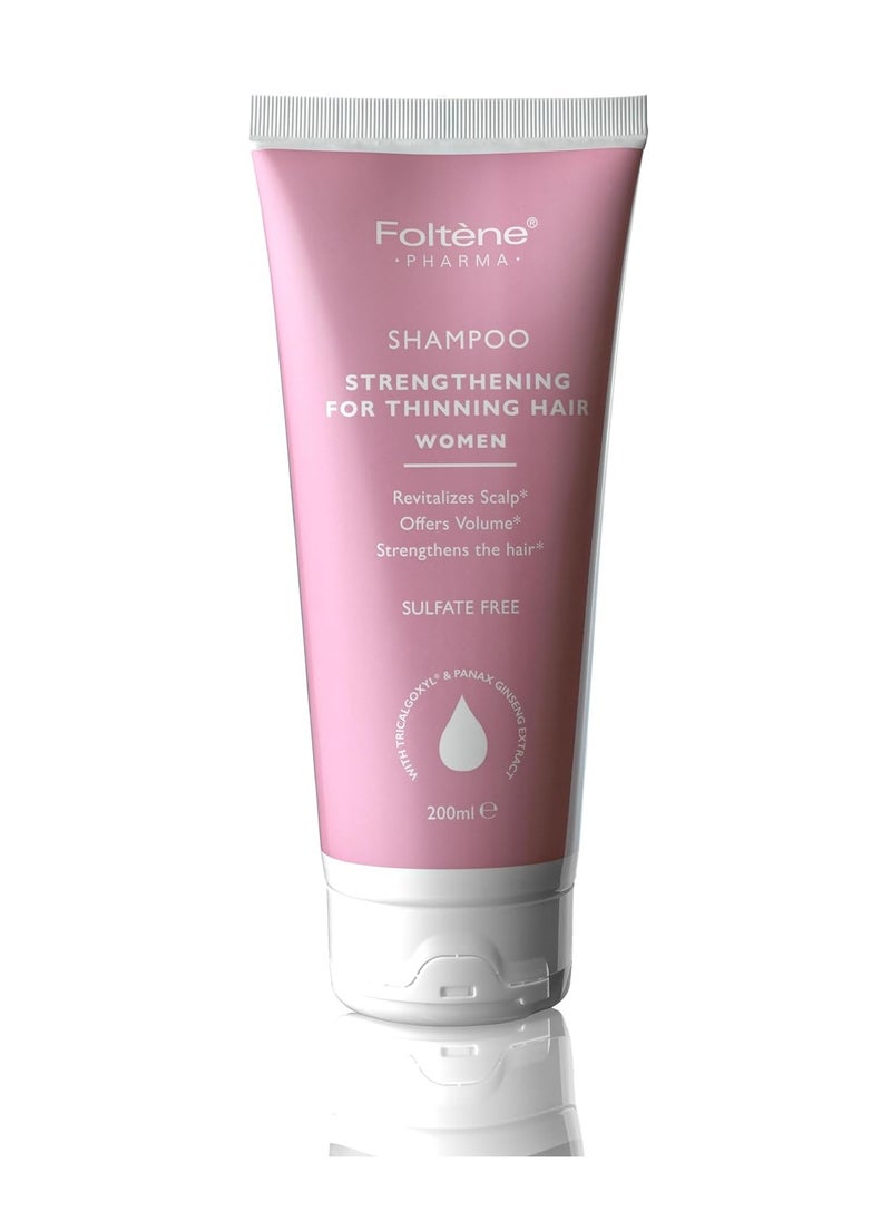 Foltene pharma Foltene Strengthening Shampoo for Thinning Hair for Women Reduces Hair Thinning - Our Hair Loss Shampoo Strengthens Hair & Boosts Volume - Thickening Shampoo Silicone & Sulfate Free - 6.76 Fl.oz  - Image 2