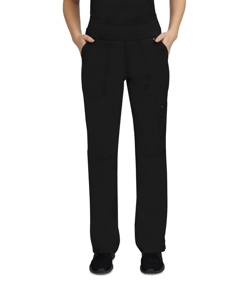 Healing Hands Women's Scrub Pant Tori Cargo Bottoms with 5 Pockets and 2-Way Stretch Fabric 9133, XXS, Black - Image 1