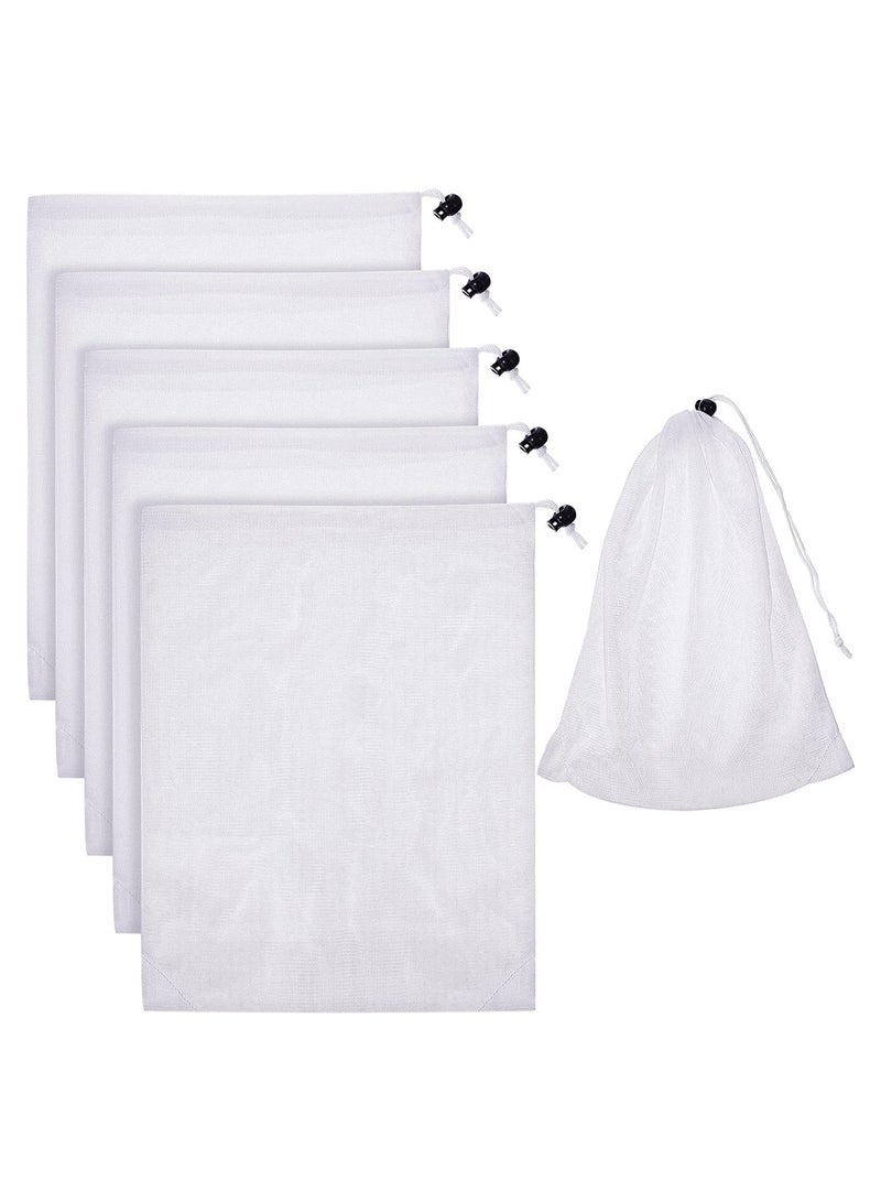 Nylon Pool Vacuum Net Bags Fine Mesh Replacement for Inground and Above Ground Pools 6 Pack 9 x 13 Inch Durable and Effective Cleaning Solution  - Image 1