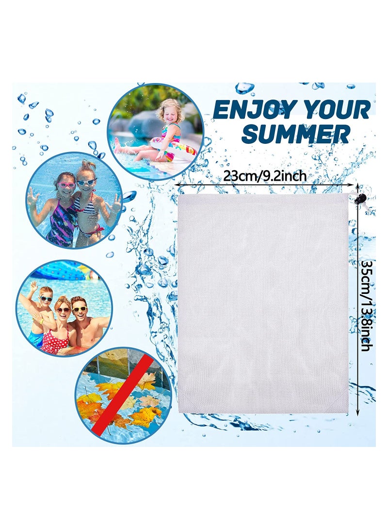 Nylon Pool Vacuum Net Bags Fine Mesh Replacement for Inground and Above Ground Pools 6 Pack 9 x 13 Inch Durable and Effective Cleaning Solution  - Image 2