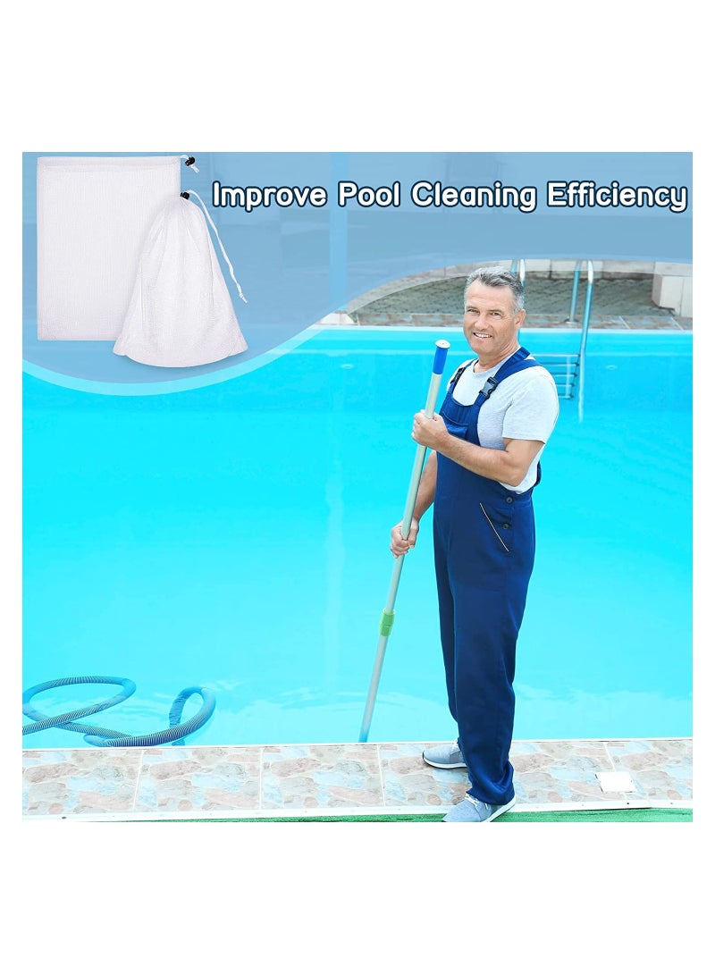 Nylon Pool Vacuum Net Bags Fine Mesh Replacement for Inground and Above Ground Pools 6 Pack 9 x 13 Inch Durable and Effective Cleaning Solution  - Image 5