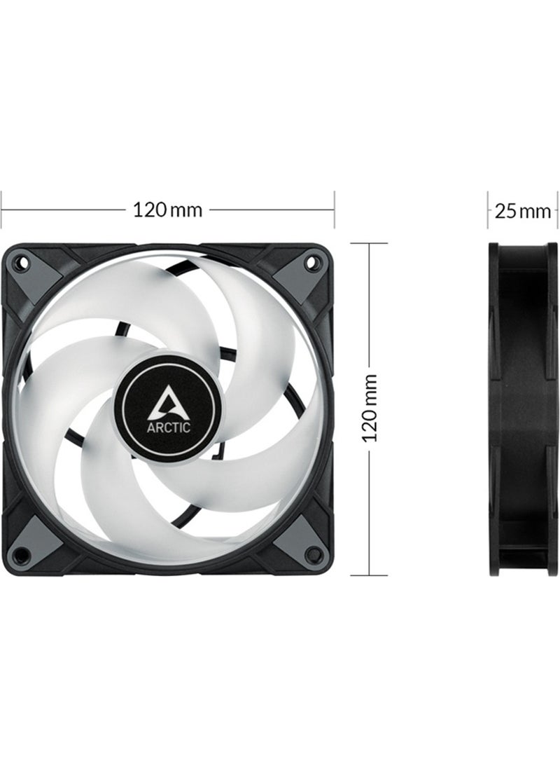 Arctic - Arctıc P12 Pwm Pst A-Rgb 120MM 0-2200 Rpm 0db Semi Passive High Pressure Case Fan (AR-ACFAN00231A) - Image 1