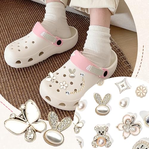 TecoKart® 24PCS Bling Bling Cro Charms Set – Cute Glitter Cro Charms for Women & Stylish Shoe Decoration, Fashion Accessories for Cro Shoes - Image 5