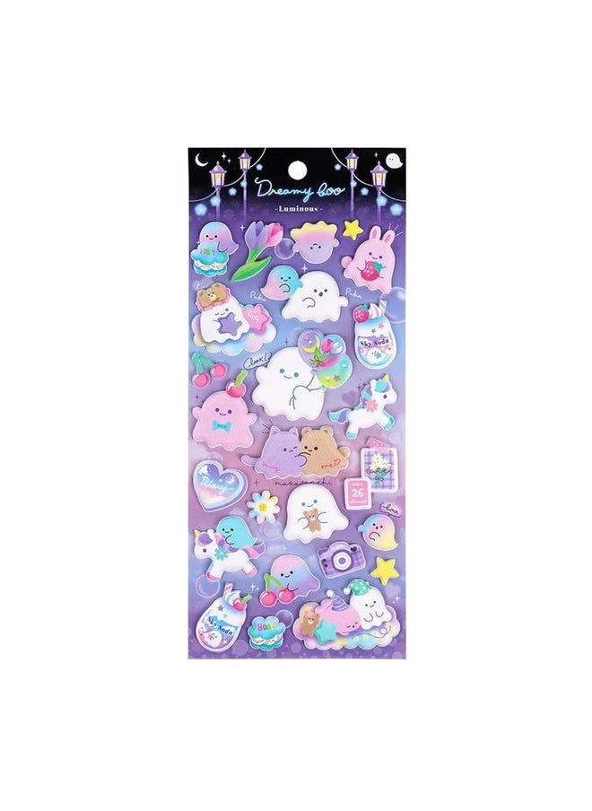 SAJANI Sajani Cute Animal 3D Puffy Sticker, Decorative Deco Book Sticker, Aesthetic Cartoon Foam Sticker for Scrapbook, Diary & Decor, DIY Self Adhesive Puffy Sticker Set for Kids (Dreamy Too)  - Image 1