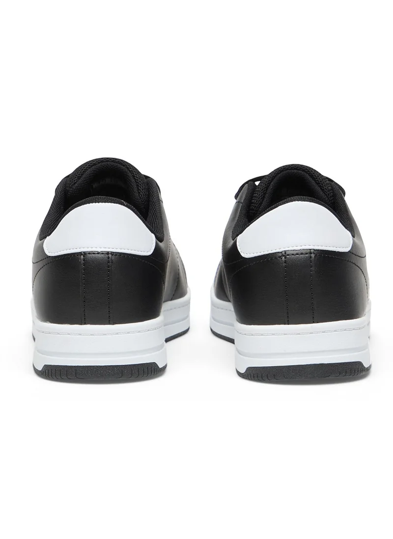 U.S. Polo Assn. Men's Black Low-Top Sneaker - Lightweight Stylish Lace-Up Design with Comfort Cushioned Sole for Everyday Wear