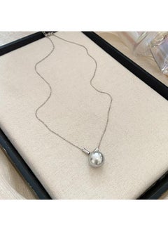 Korean Retro Pearl Diamond Tassel Neck Chain Cyber Celebrity Elegant Design Sense Flower Bow Clavicle Chain Necklace For Women