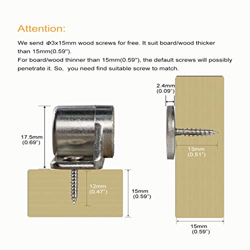 Keenkee 4 Pack Magnetic Cabinet Door Catch with Neodymium Magnet Cabinet Latch Magnetic Closure Hardware for Kitchen Cupboard and Closet Door Closing, Silver Color - Image 3
