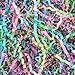 Caleihd Crinkle Cut Paper Grass Cushion Paper Streamer for Christmas Wedding Birthday Bridesmaid Engagement Craft Gift Boxes Bags Filler Decoration 45oz Multicolor - Image 1