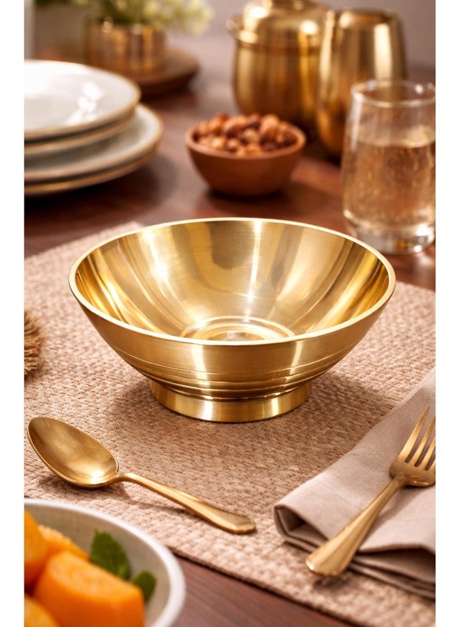 BARTN Pure Bronze Dessert Bowl | Traditional Kansa Katori Multipurpose Serving Bowl for Ice Cream, Sweets & Daily Use | Premium Diningware Bronze Bowl with Ayurveda Benefits | Large, 450 Ml | Pack of 1 - Image 5