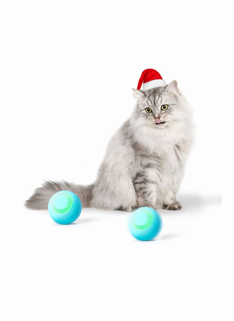 Y&D - Smart Interactive Cat Toy Newest Version 360 Degree Self Rotating Ball for Indoor Cats Kittens Puppy Build-in Led Light 2 Modes Stimulate Hunting Instinct USB Rechargeable - Image 1