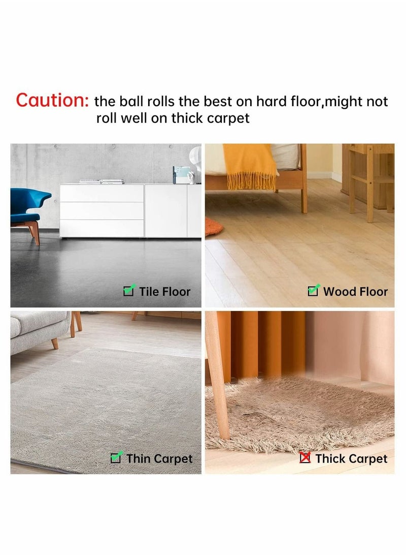 Y&D - Smart Interactive Cat Toy Newest Version 360 Degree Self Rotating Ball for Indoor Cats Kittens Puppy Build-in Led Light 2 Modes Stimulate Hunting Instinct USB Rechargeable - Image 1