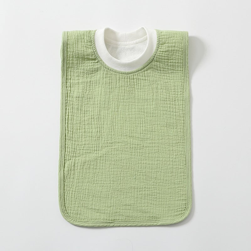 Oversized Baby Bibs Waterproof Multi-Use Mint Green (gauze pullover saliva towel)