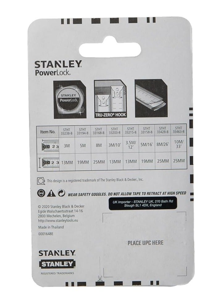 ستانلي شريط قفل الطاقة من ستانلي، 10 متر، STHT33463-8 - Image 3