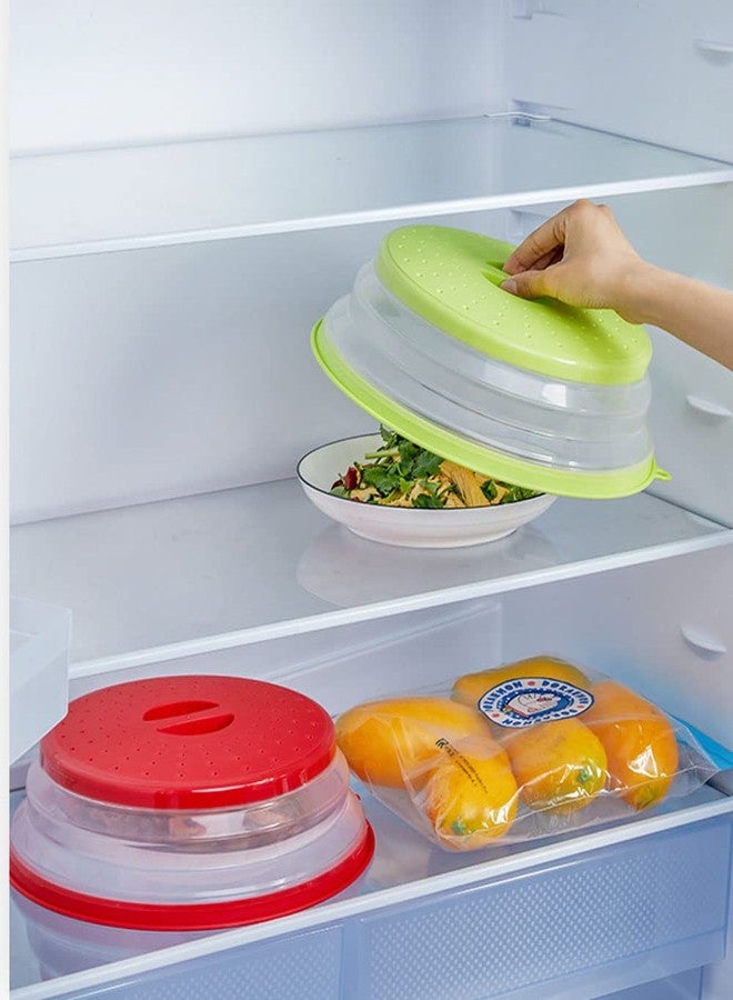 JYYHSF Collapsible Microwave Splatter Cover, 10.5 Inch, Dishwasher-safe, Microwave Plate Cover With Steam Vent，BPA-Free Silicone & Plastic (white) - Image 5