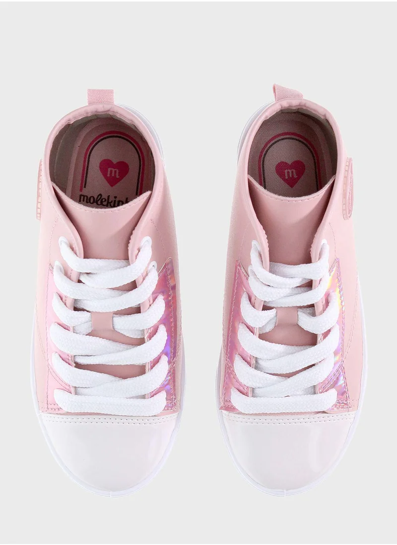 MOLEKINHA Kids High Top Lace Up  Sneakers
