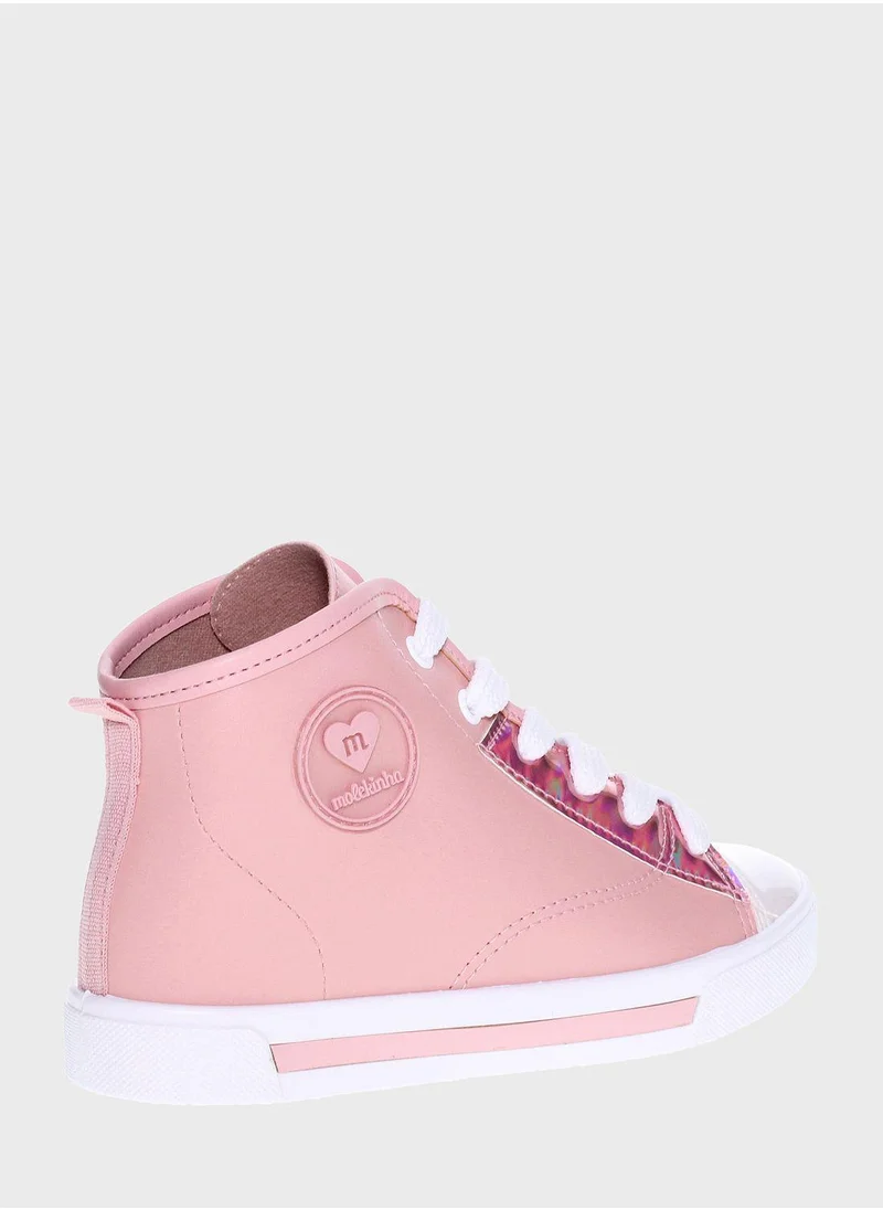 MOLEKINHA Kids High Top Lace Up  Sneakers
