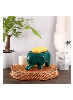 SYOSI, Ceramic Elephant Soap Dish Holder, Self Draining Soap Container Holder, Lovely Animal Drainable Soap Tray for Bathroom Sink Tub, Kitchen - pzsku/ZC4BFFE60E54524D4822CZ/45/_/1698454511/bf04704e-bc7e-4ecc-b332-ed509c883e82