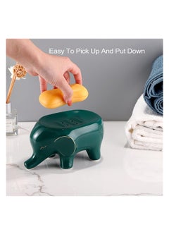 SYOSI, Ceramic Elephant Soap Dish Holder, Self Draining Soap Container Holder, Lovely Animal Drainable Soap Tray for Bathroom Sink Tub, Kitchen - pzsku/ZC4BFFE60E54524D4822CZ/45/_/1698454511/e7585f32-8a91-4375-9c0c-95cf23407ebe