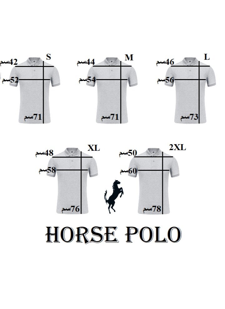 Horse Polo Horse Polo Classic Polo Shirt, Canary  - Image 5