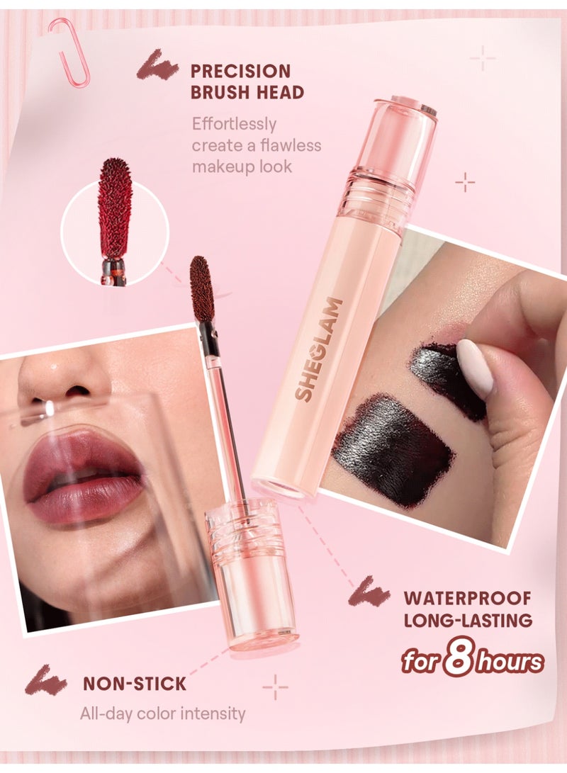 SHEGLAM Fall In Line Peel Off Lip Liner Stain Brownie Points - Image 5