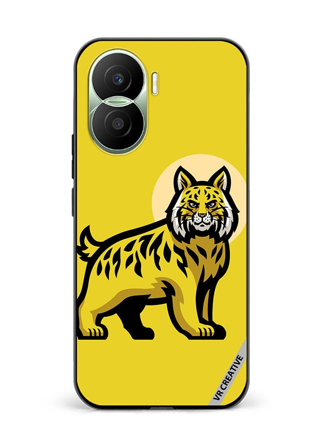VR CREATIVE Protective Case Cover For Honor Play7T Pro Bobcat Design Multicolour - Image 1