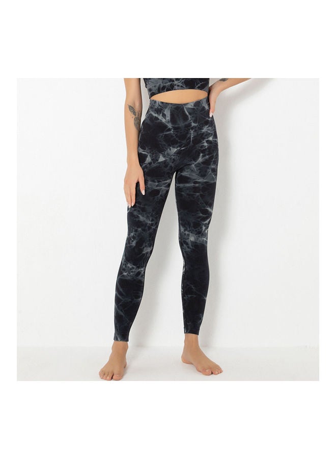 نيبمينينت Tie-Dye Printed Yoga Pants - Image 3
