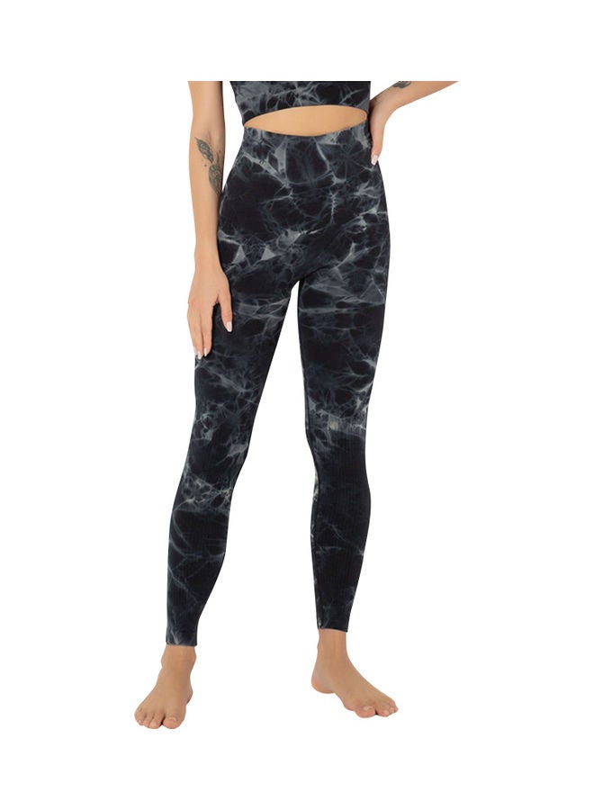نيبمينينت Tie-Dye Printed Yoga Pants - Image 1