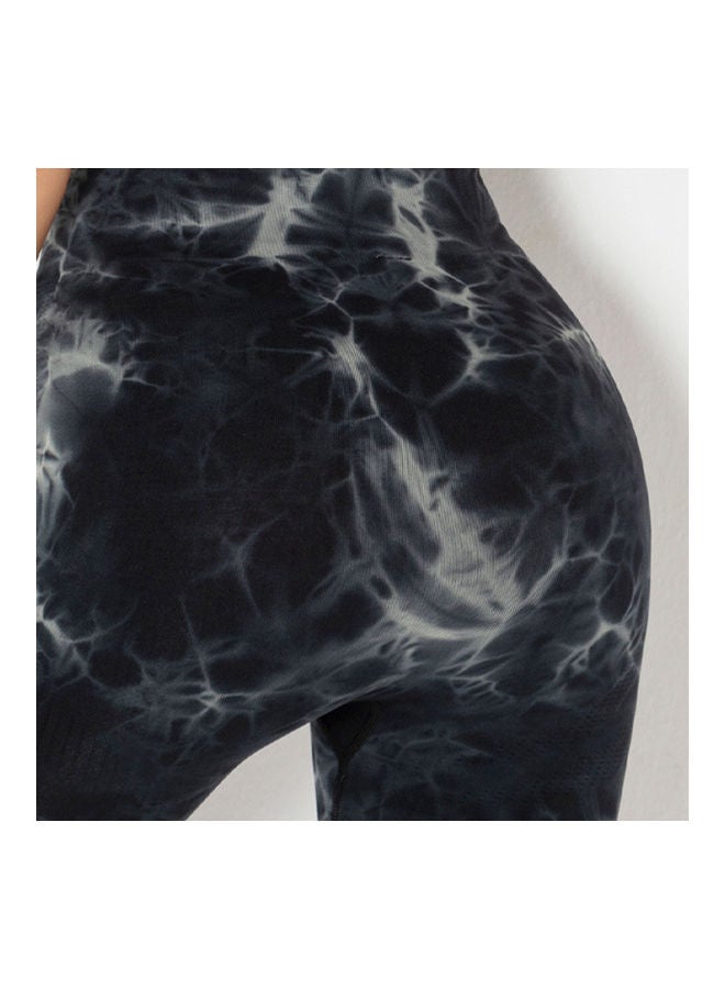 نيبمينينت Tie-Dye Printed Yoga Pants - Image 4