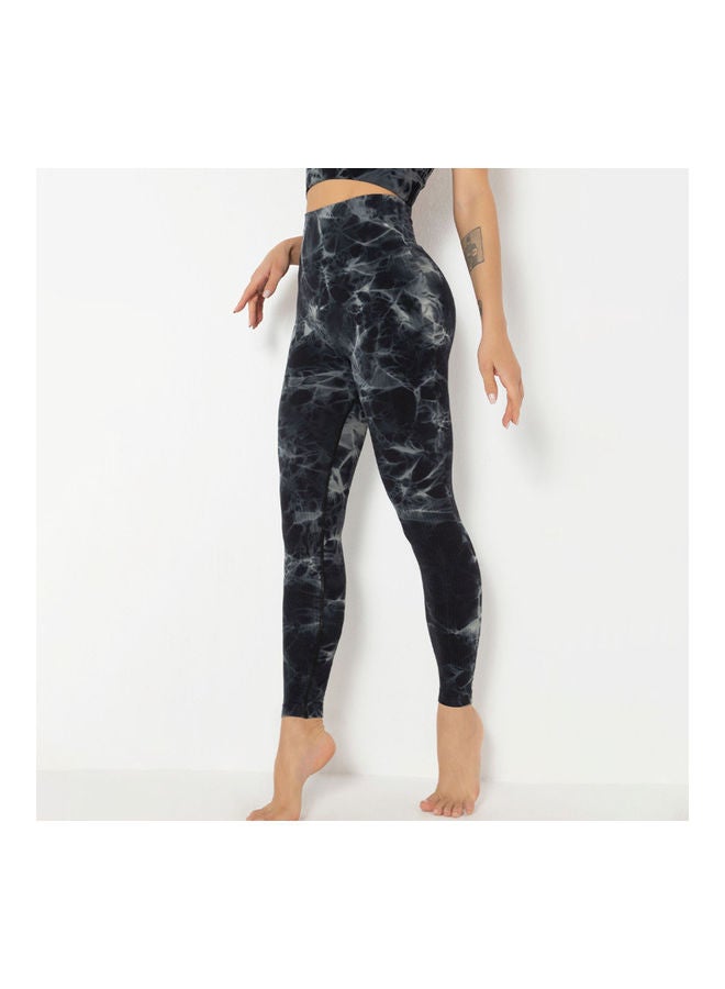 نيبمينينت Tie-Dye Printed Yoga Pants - Image 2