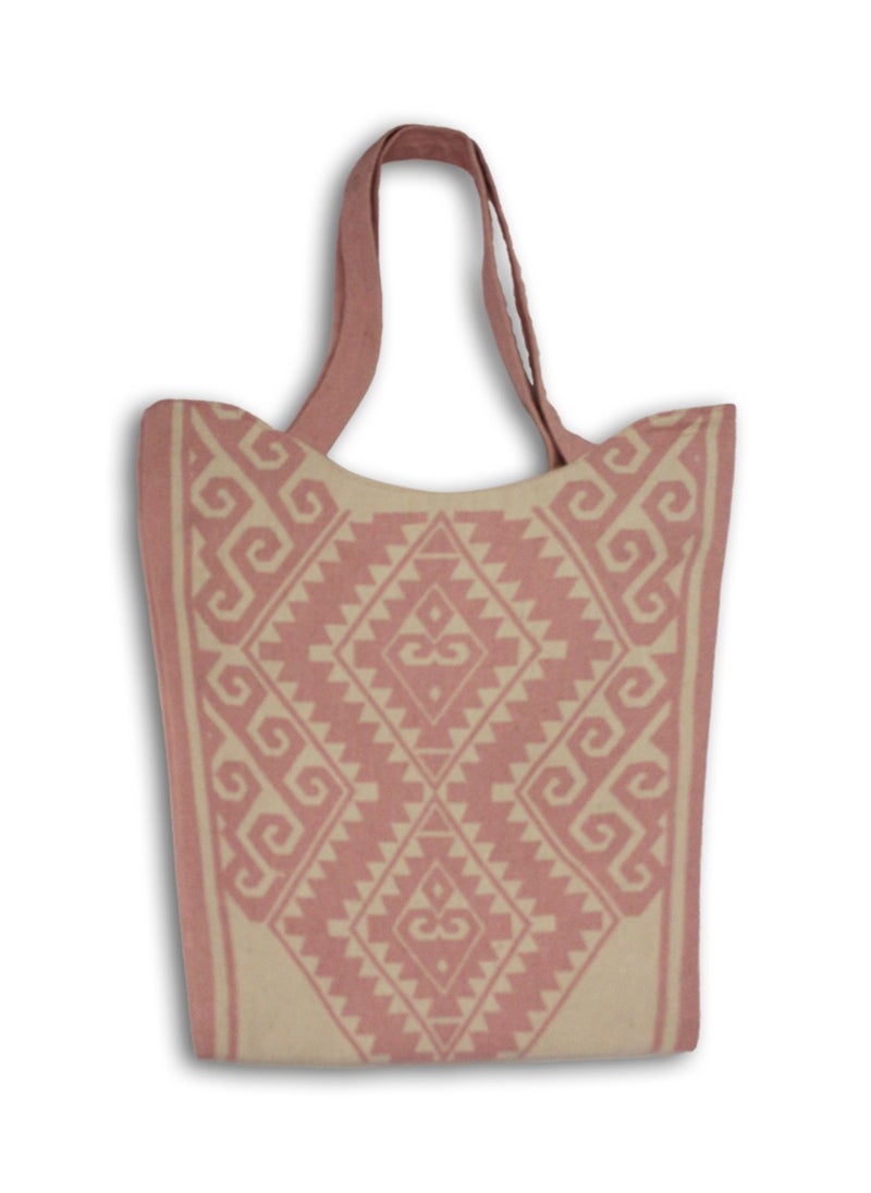 Gharibo Bags casual printed linen tote bag w230006b  - Image 1