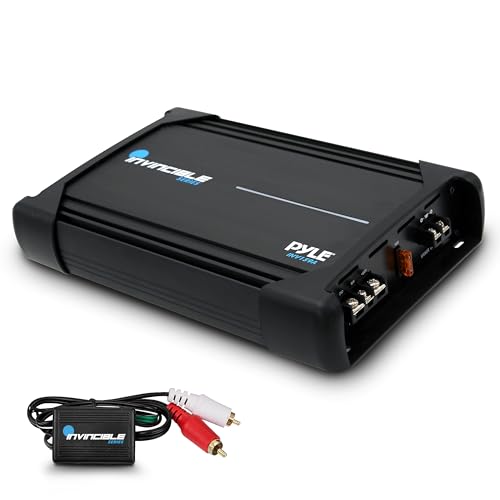 Pyle 3000W MOSFET Amplifier - 1-Channel Car Audio Amp, Class AB Mono Amplifier with Low Pass Filter, Bass Boost, Short Circuit Protection, RCA Terminals, Compact Design (12.36" x 8.13" x 2.28") - Image 1