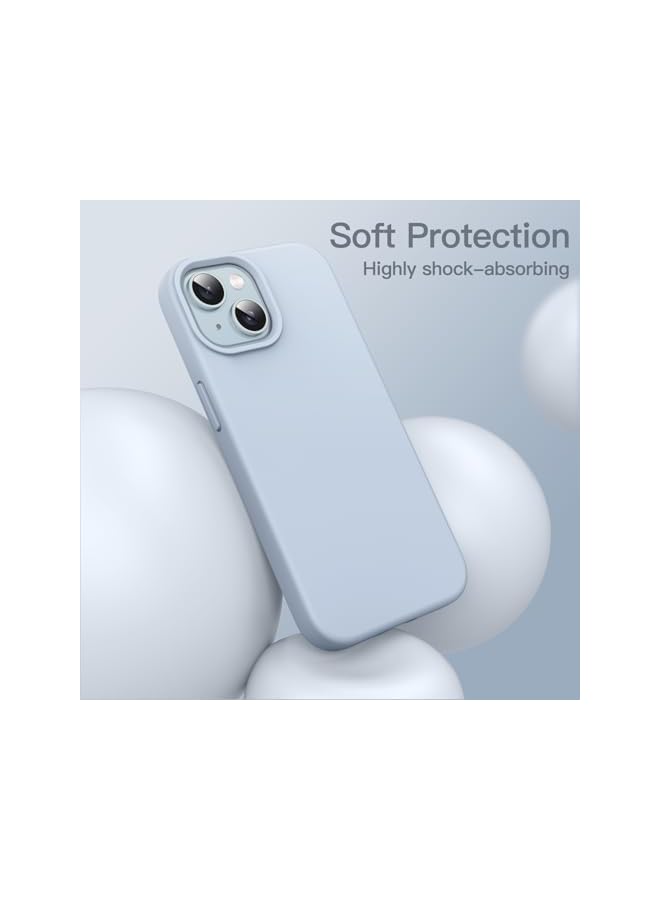 Jetech جراب سيليكون لهاتف آيفون 15 مقاس 6.1 بوصة، جراب حماية كامل للجسم ناعم الملمس مقاوم للصدمات، أزرق - Image 4