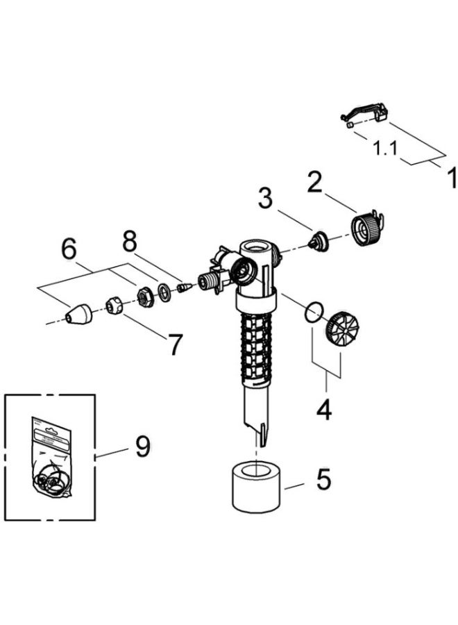GROHE 37095 | FILLING VALVE 3/8" - Image 4