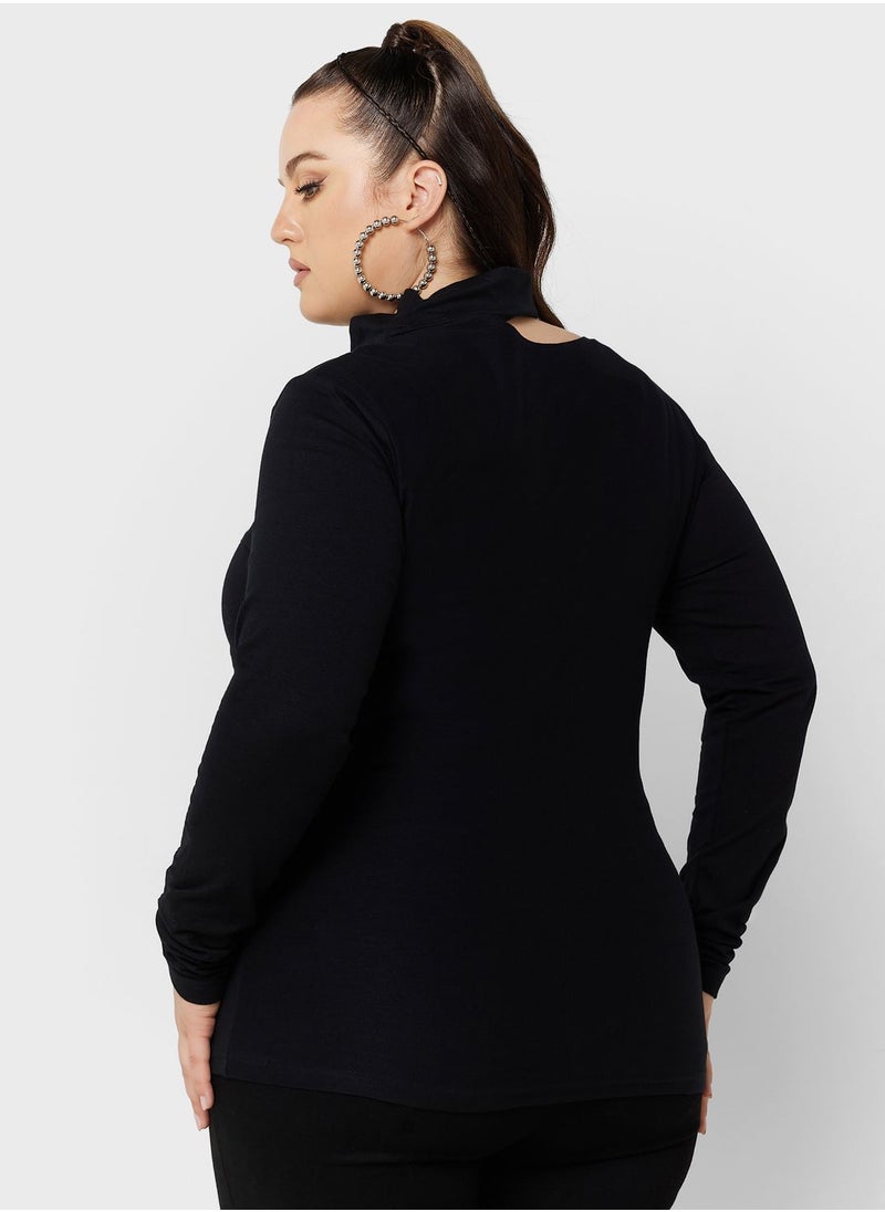 Pinkie Asymmetric Detail Long Sleeve Jumper In Black - pzsku/ZC4C08EA8558492A4AF6DZ/45/_/1703266660/7fbdadb6-3ee3-4733-a761-1cdaa8ebefd6