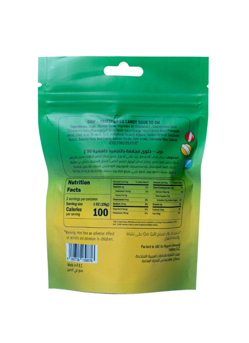 DRIP Jumbo Sour Freeze Dried Candy 50g - Image 2