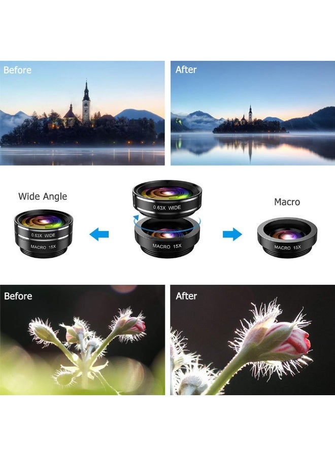 14-in-1 Phone Special Effects Lens Kit – Fisheye, Wide-Angle, Macro, Telephoto, Star Filter & Fun Creative Lenses for Mobile Photography  - Image 4