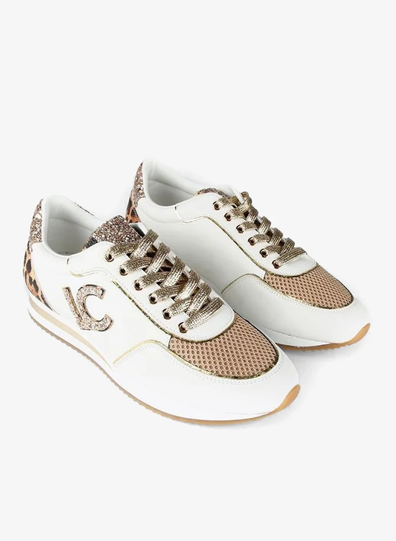 لولا كساديمونت حذاء رياضي بنقشة الفهد وحجر الراين