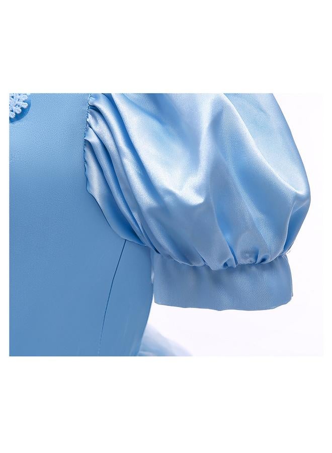 Y&D Girls Princess Dress Up Costume Butterfly Tulle Dress+Accessories Birthday Party  Carnival Cosplay - Image 5