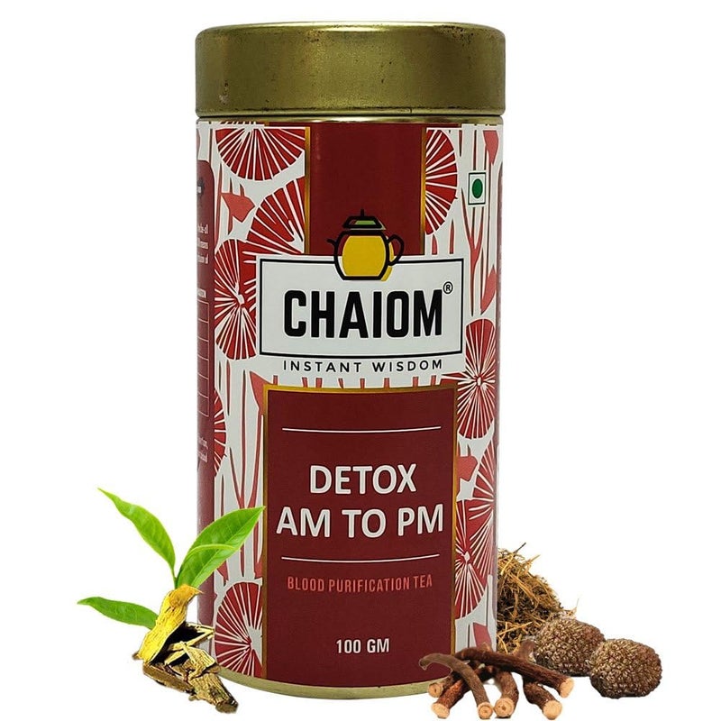 CHAIOM شاي ديتوكس من الصباح إلى المساء، شاي أعشاب - 100 جرام شاي سائب - Image 1